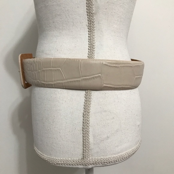 W. Kleinberg Embossed Crocodile Belt main image 7